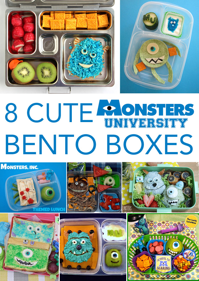 8 Cute Monsters University Bento Boxes