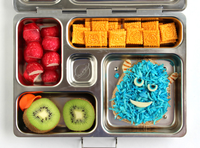 Monsters University bento box lunch -- with a detailed tutorial!