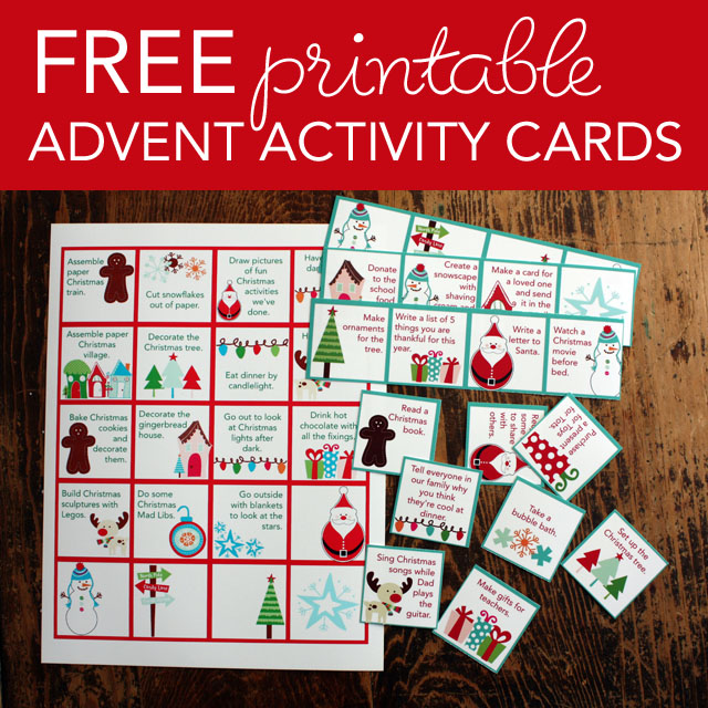 Free Printable Advent Activity Cards