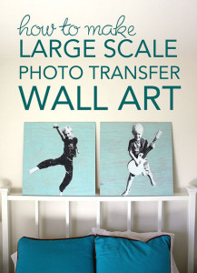 How to Make Large Scale Photo Transfer Wall Art