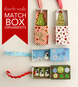 How to Make Matchbox Ornaments