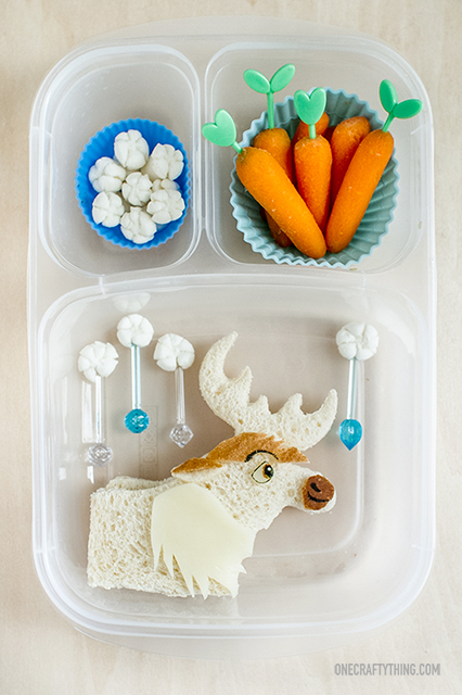 Check out this cute lunch featuring Sven the reindeer from Frozen made by Sandra from One Crafty Thing!