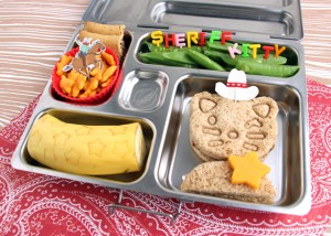 Wendolonia's bento box using a PlanetBox Rover, star cutters and alphabet picks