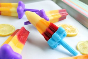 Lemony Rainbow Popsicles at AlphaMom.com