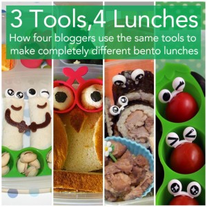 3 Tools, 4 Lunches: four bloggers use the same tools to make completely different (and adorable!) bento lunches