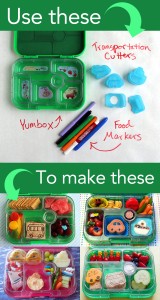 Four moms use the same three tools to make four adorable lunches