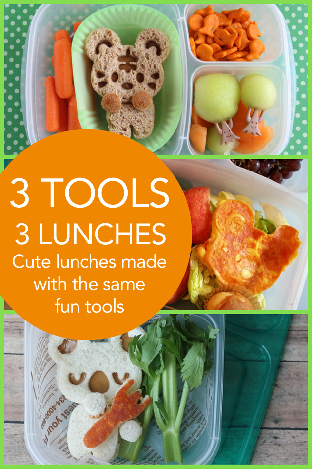 3 Tools, 3 Lunches -- EasyLunchboxes, Cuddle Palz, and Animal Picks