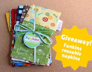 Giveaway: Funkins Reusable Napkins