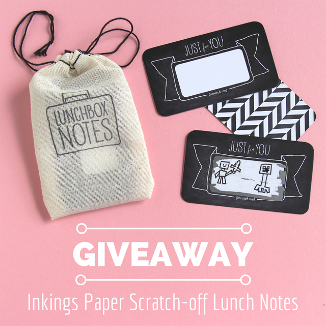 Giveaway: Inklings Paperie scratch-off lunch box notes