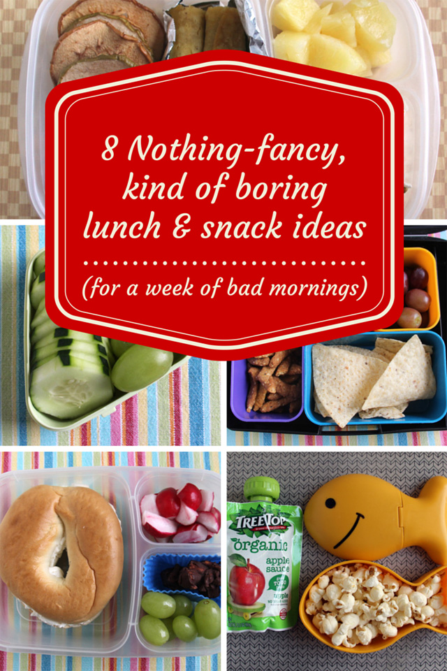 8 nothing-fancy, kind of boring snack ideas (for a week of bad mornings)
