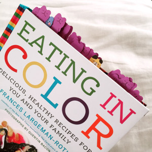 Eating in Color by Frances Largeman-Roth -- maybe instead of marking individual recipes I should have just put one sticky note on the cover!