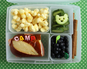 Use divided lunch boxes to keep food from getting jumbled together.