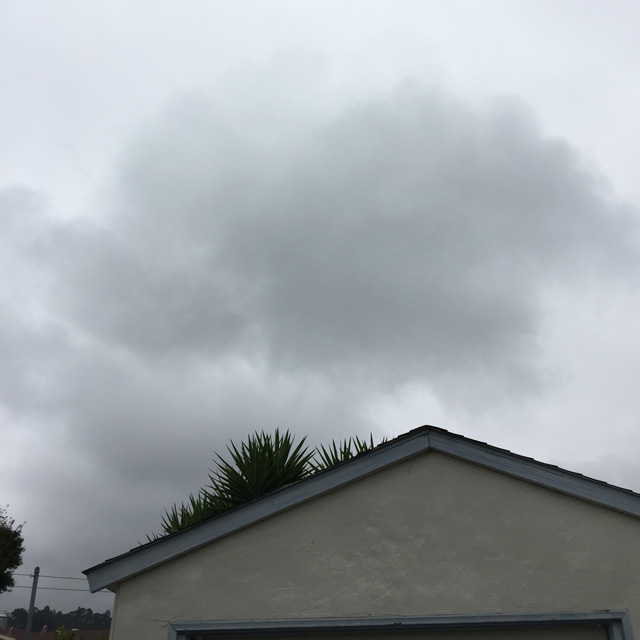 Crappy grey sky during the eclipse