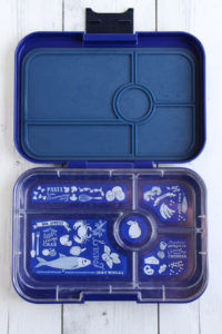 Yumbox Tapas lunch box with a five compartment tray - good for "snacky" lunches
