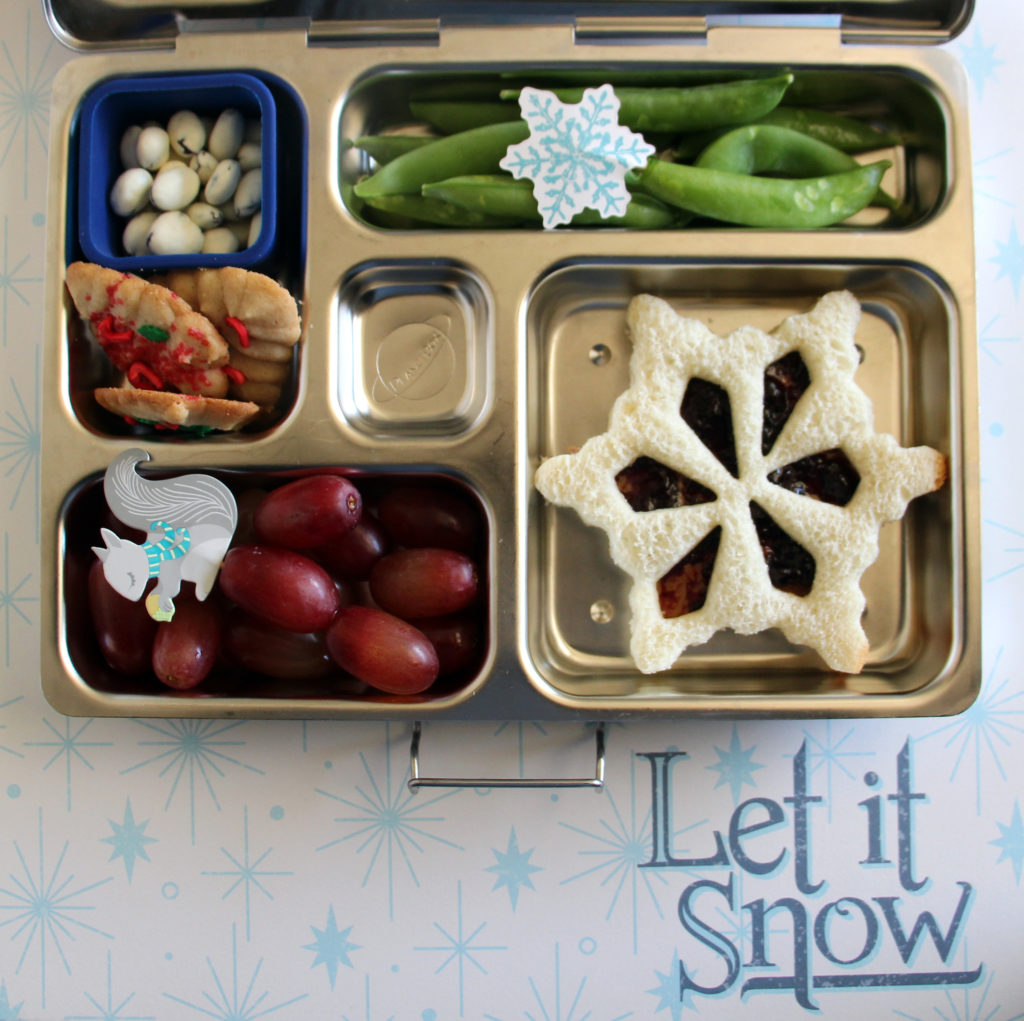 Winter woodland bento box lunch
